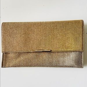 Lulu Townsend Shimmer Envelope Clutch, Gold